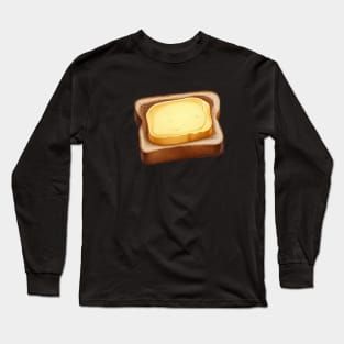 Butter Toast Bread Sandwich Vintage Yummy Kawaii Coffee Long Sleeve T-Shirt